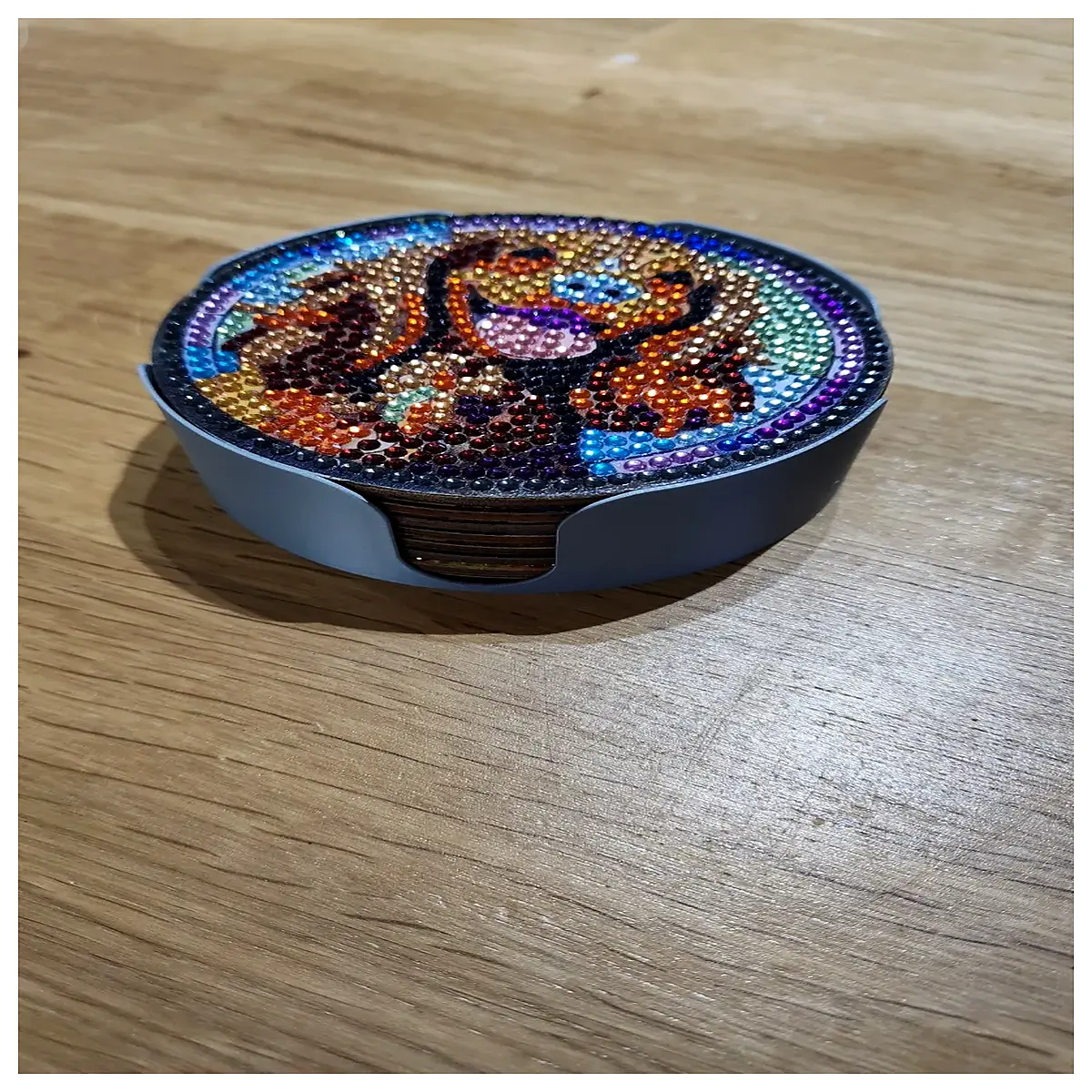Glass Coaster Set Protective Cup Mat for Table Simple Glass Underlay Pad Desktop Decoration Underlay Accessory