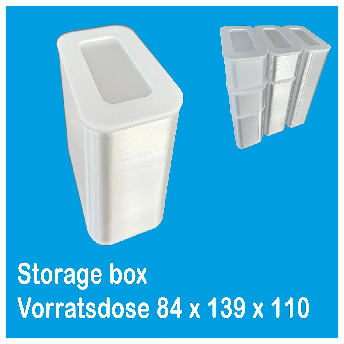 Food Storage Boxes 84 x 139 x 110 Airtight Containers Kitchen Storage Boxes Snack Cans Food Jars Organizer