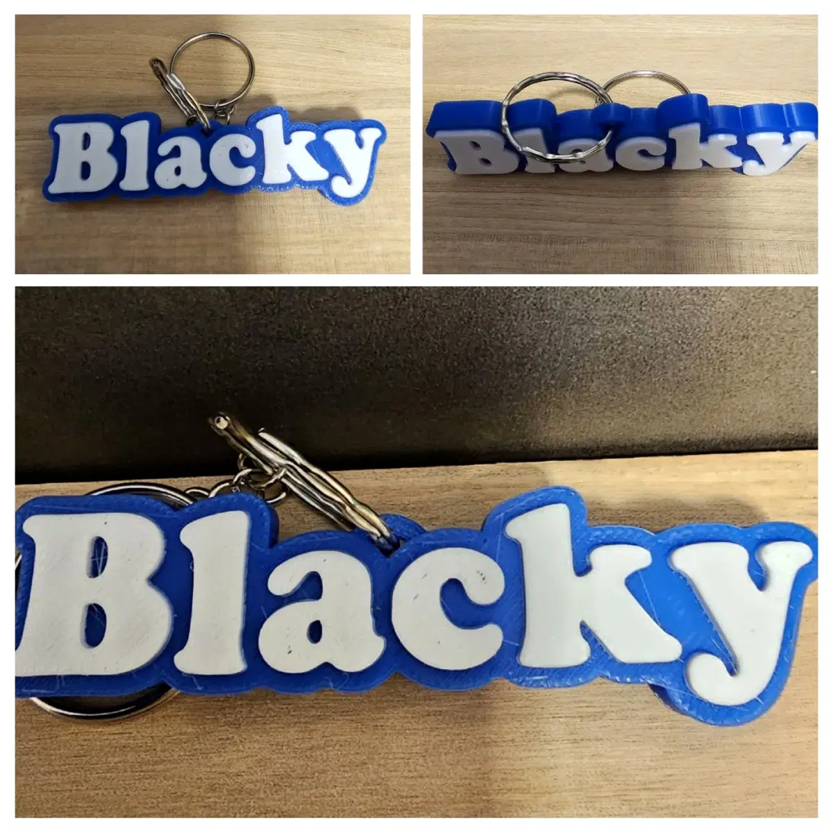Black Keychains Car Accessories Decoration Keychain Automotive Keyring Practical Decorative Item