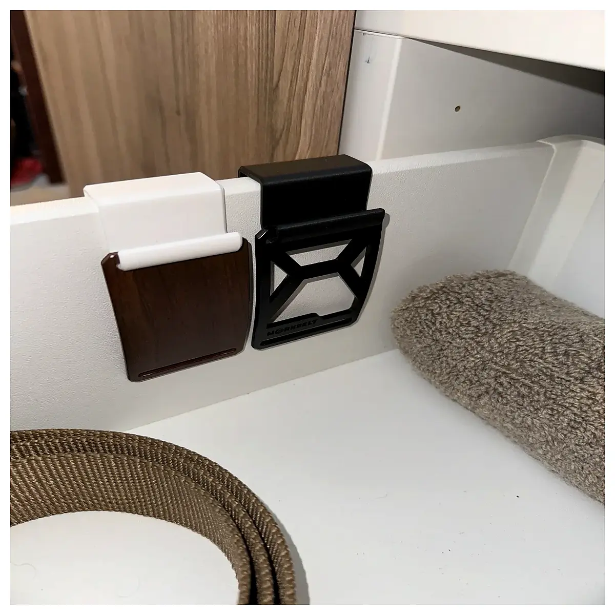 drawer strap hooks for hanging belts organizer duty metal belt hanger rack storage
