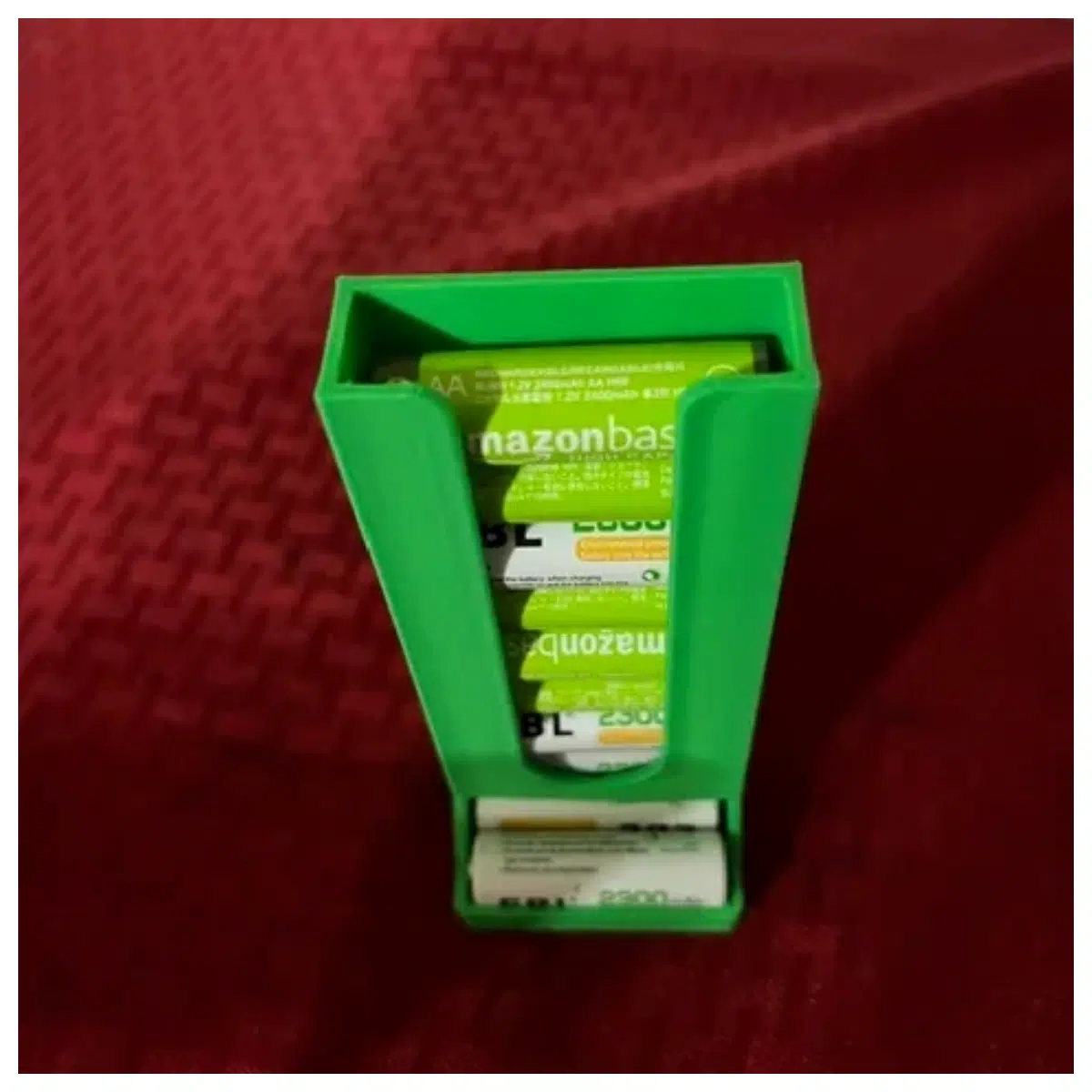 battery organizer dispenser box for aa batteries storage and sorting