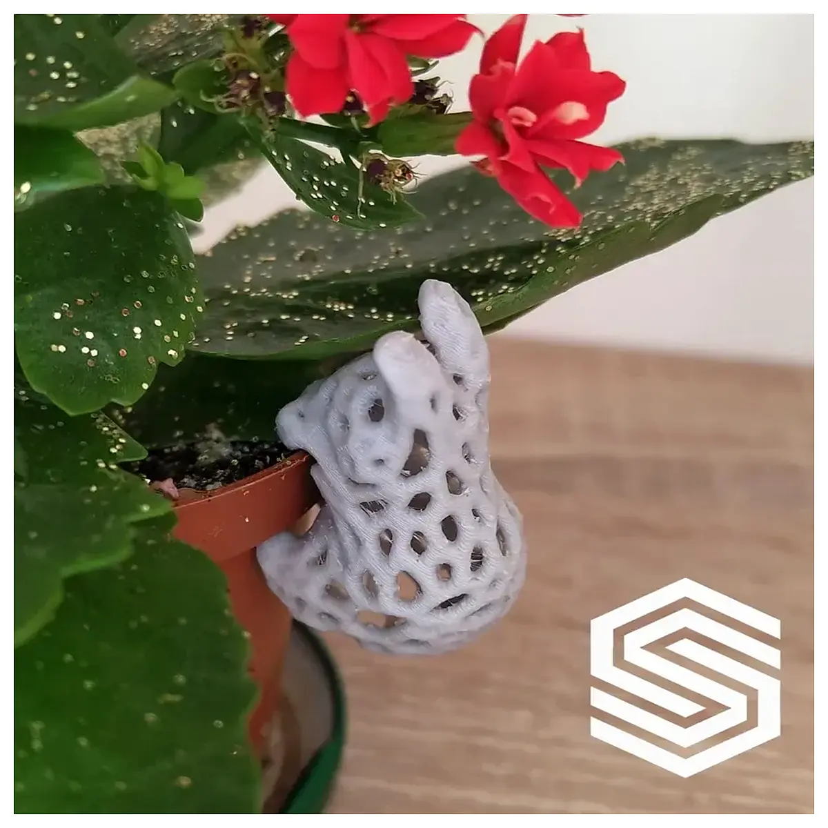Voronoi Bunny Hanging Decoration Geometric Wall Art Creative Home Accent Desktop Ornament Cute Gift Idea