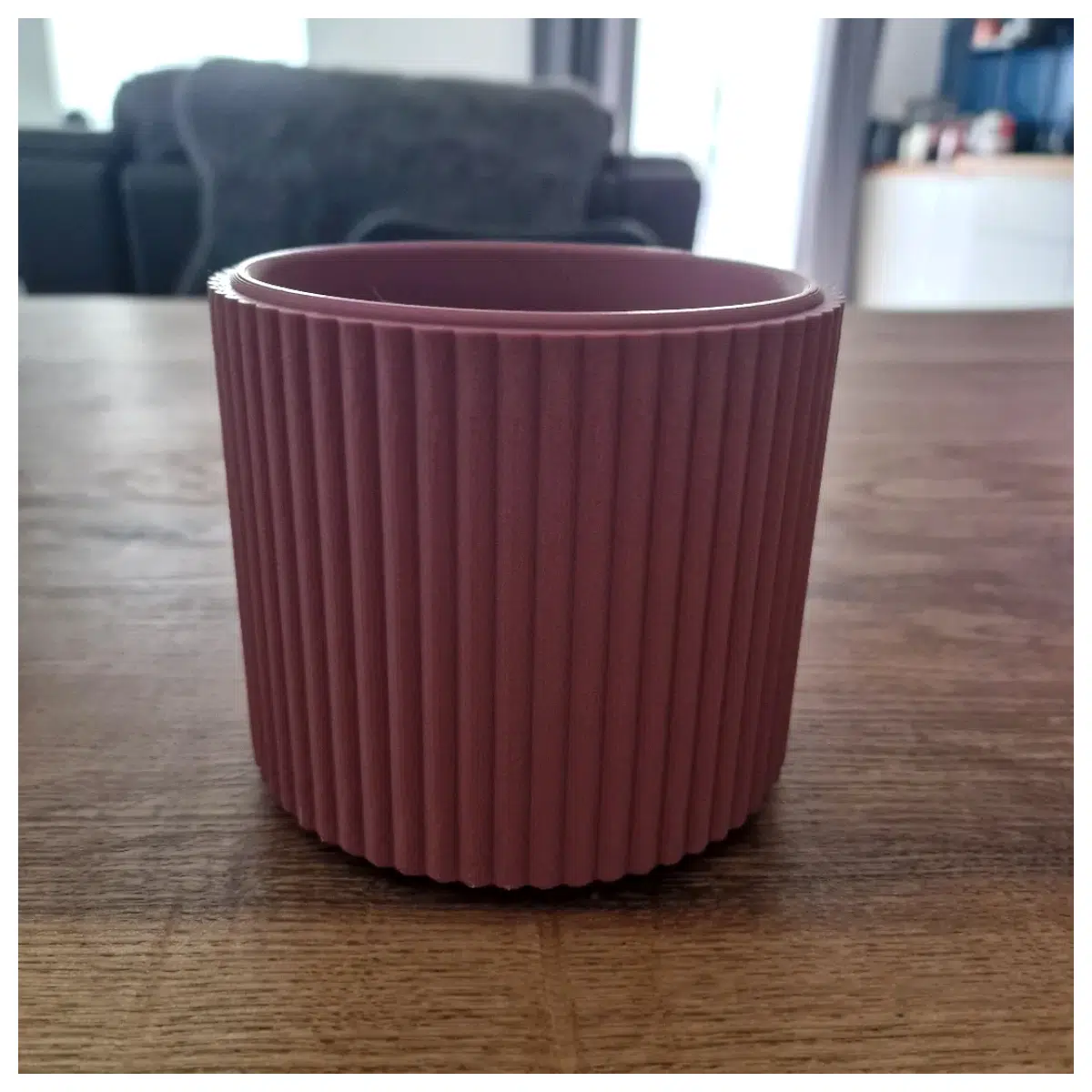 Modern Fluted Planter Indoor Plant Pot Desk Flower Stand Greenhouse Container Gardening Accessories