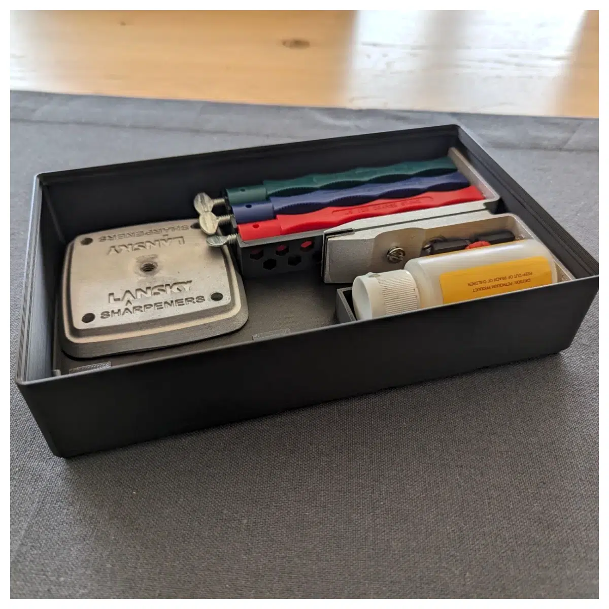 Lansky Sharpening Stone Storage Box Gridfinity Tool Organizer Hobbyist s Must Have for Storage Solutions