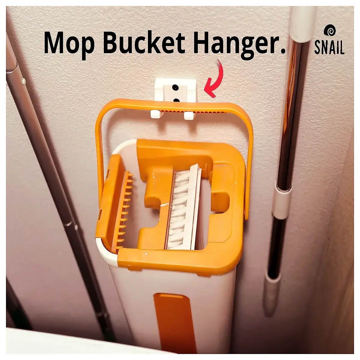 space saving mop bucket with wringer for closet storage vertical mop holder rack for bathroom utility room