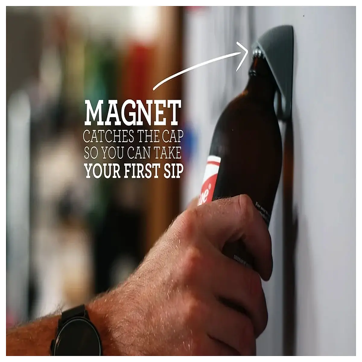 wall mounted bottle opener duty stainless steel bar tool with magnet