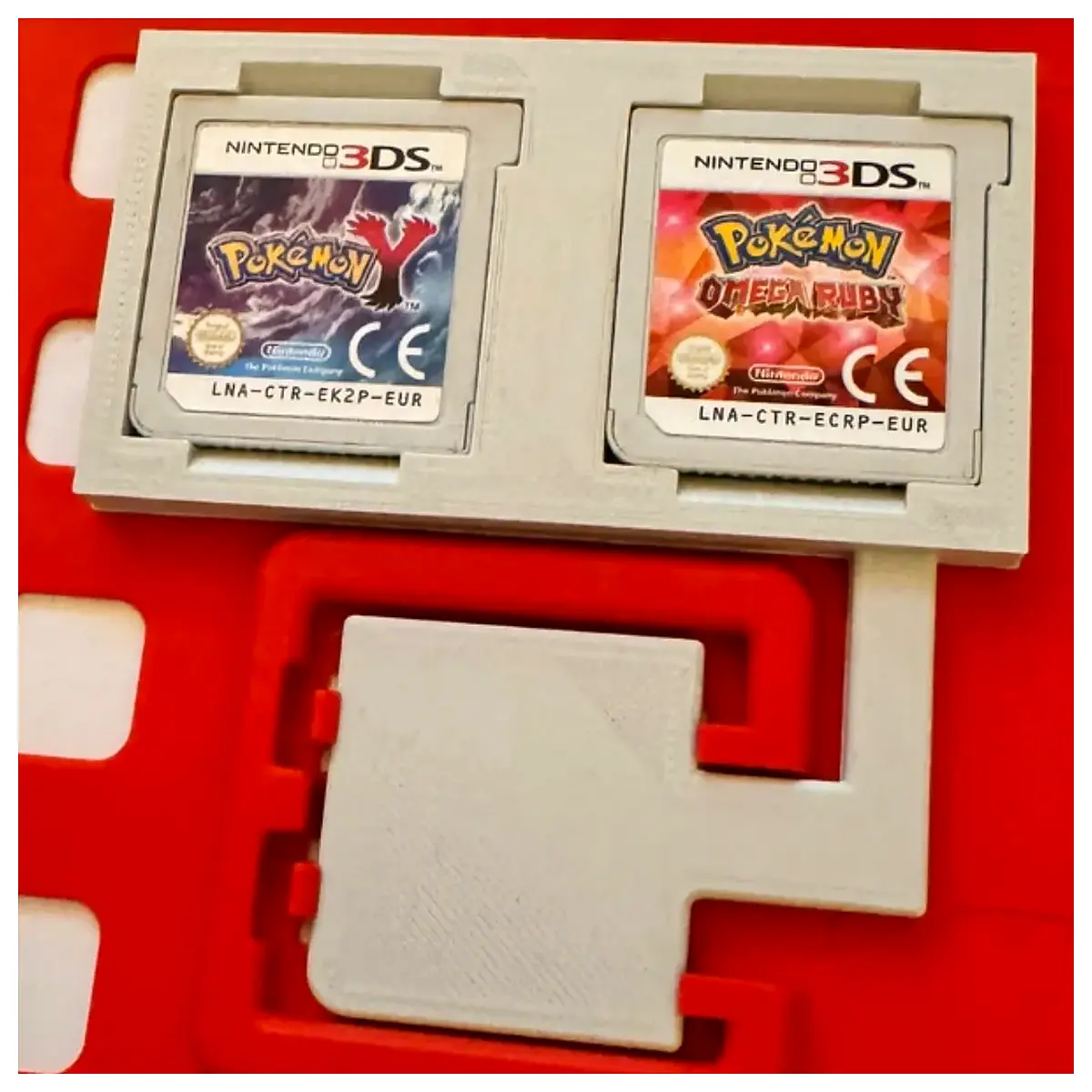 dual screen ds3ds game cartridge case holder storage box organizer for ds games protection sleeve