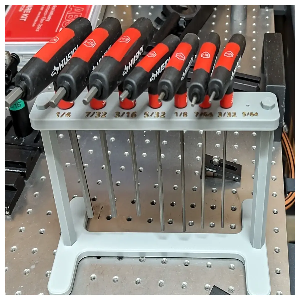 t handle hex key holder rack organizer for sae allen wrench set storage