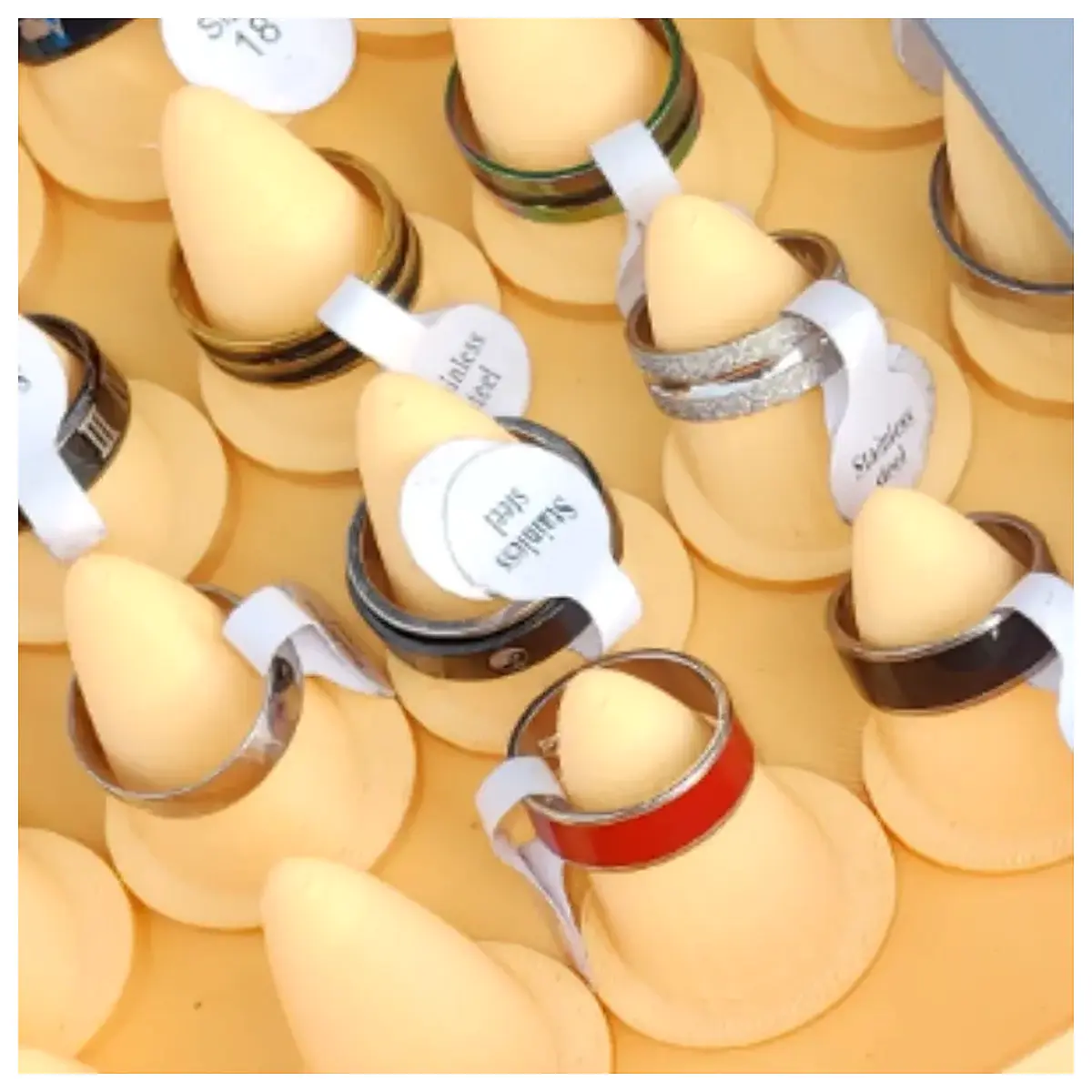 Ring Display Box Gift Box for Rings Jewelry Showcase Packaging Protective Box for Collections