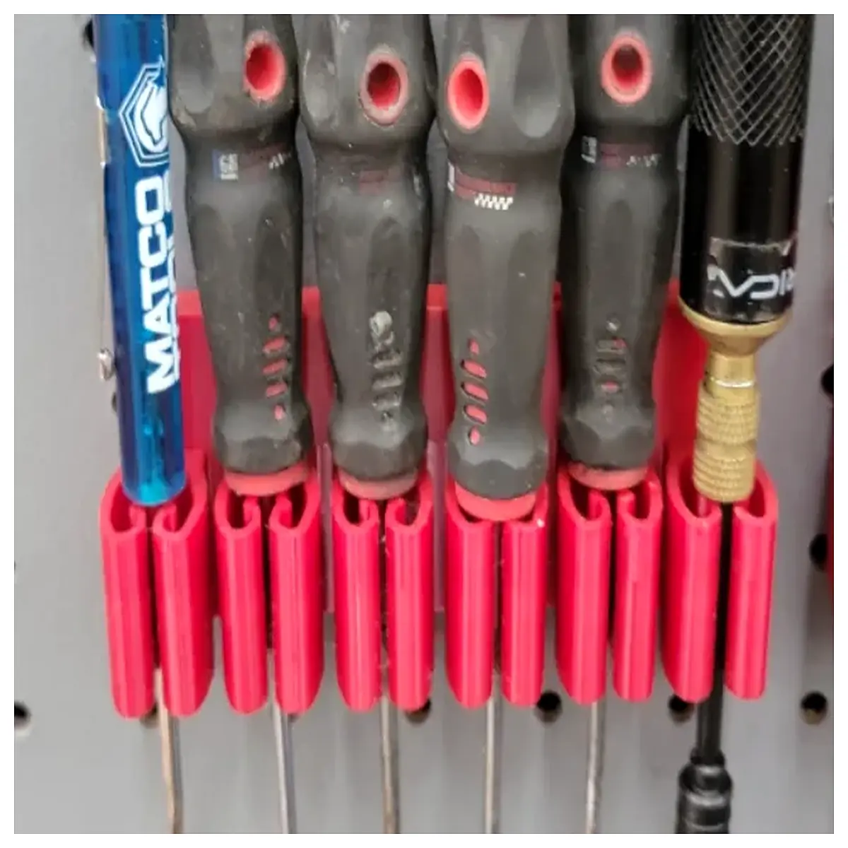 6 Slot Screwdriver Organizer Holder Screw Driver Storage Box Fastening Tools Slot Organizer Repair Parts Accessory