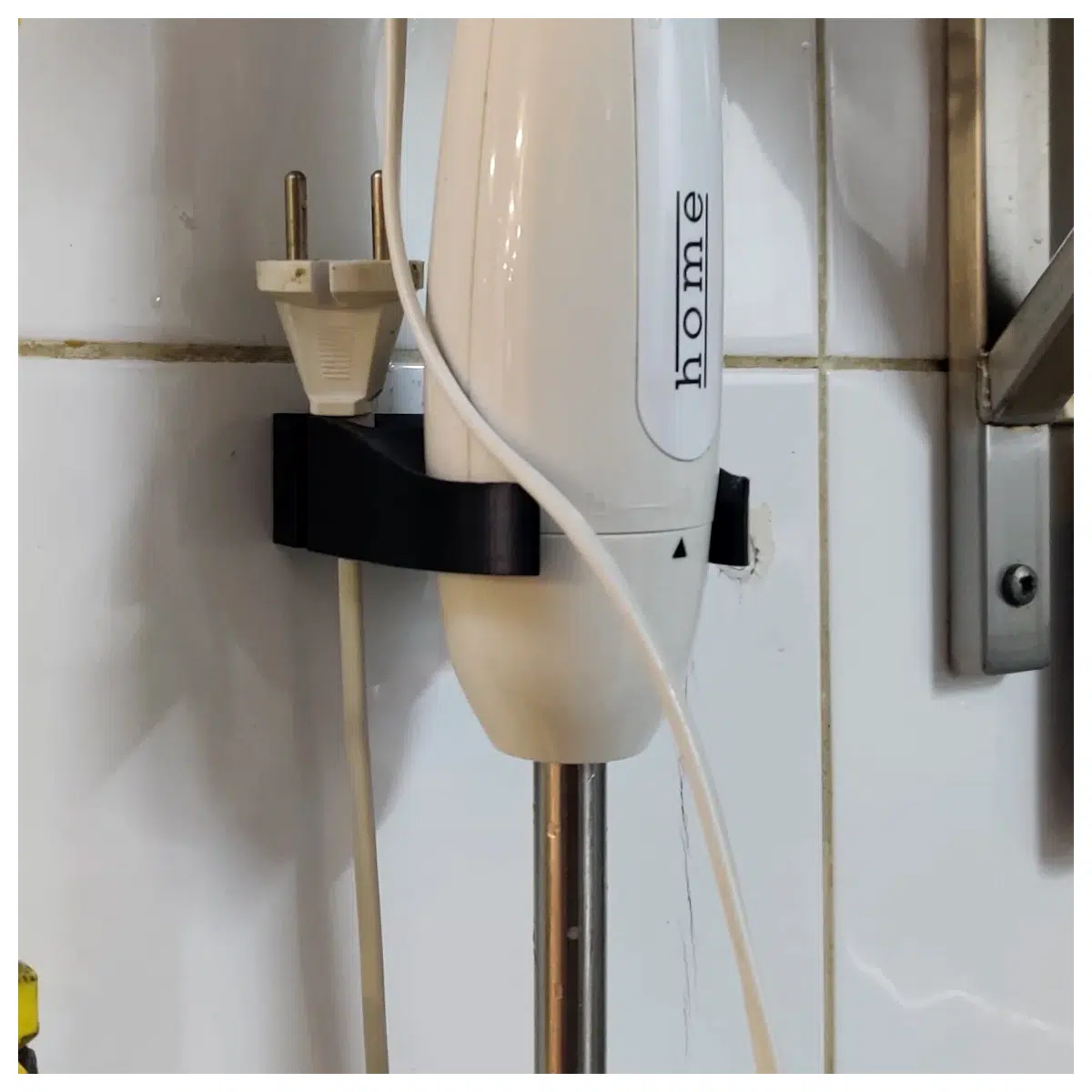 hand mixer holder for kitchen counter cordless blender organizer rack countertop storage for immersion blender accessories