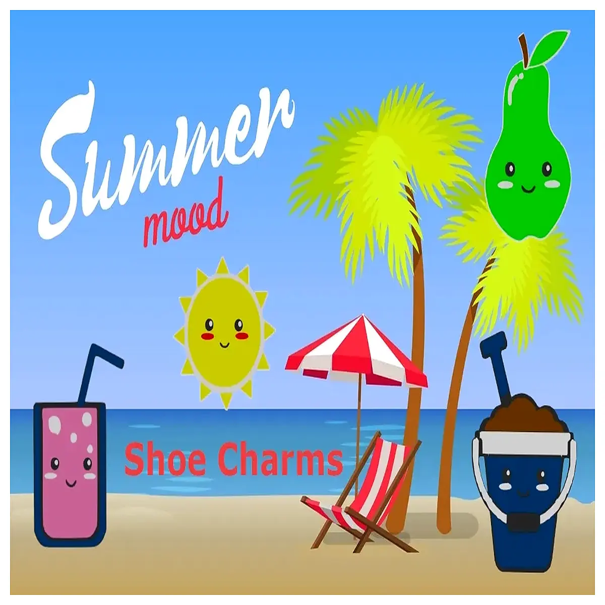 Summer Shoe Decorations sandal accessories summer footwear embellishments shoe adornments hot weather shoe accents