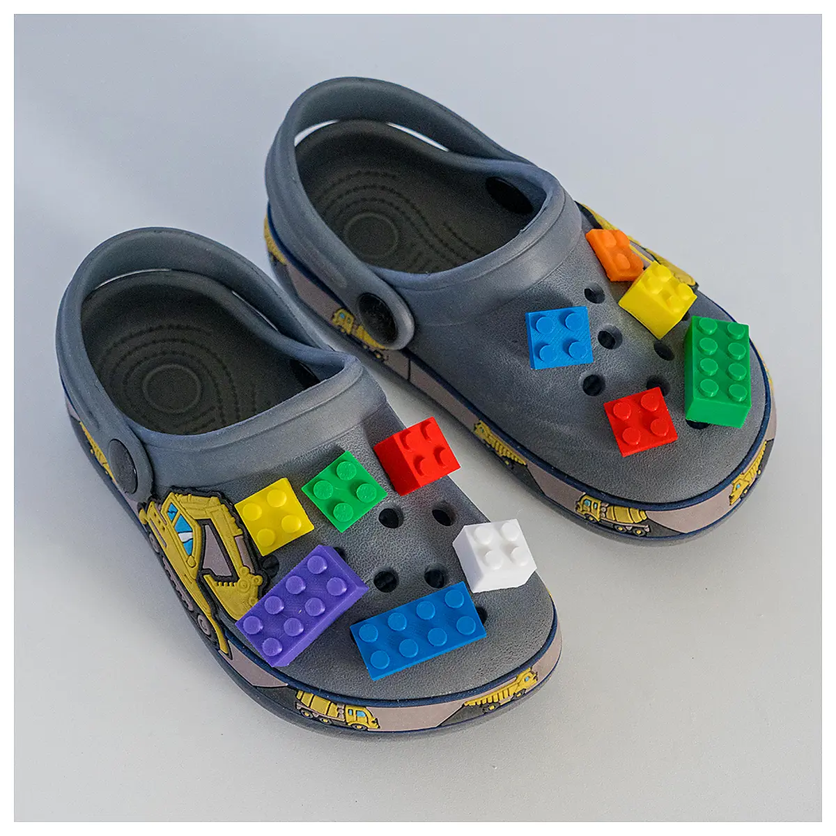 Block Charm Kids Shoe Decorations Toddler s Toy Shoe Covers Mini Shoe Accessories Selection
