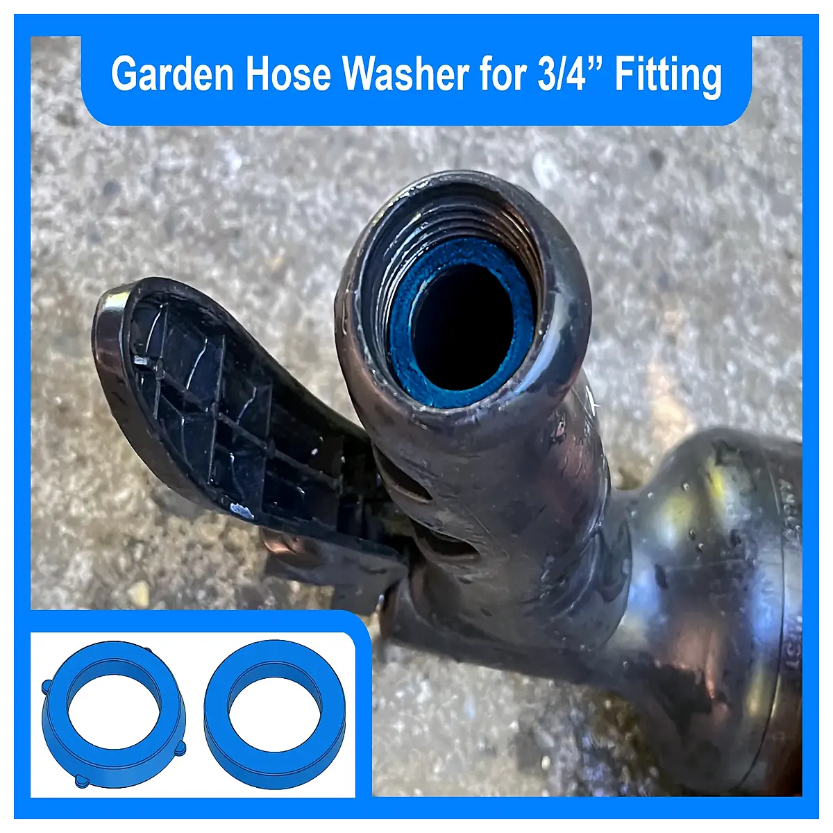 Garden Hose Washer for 34mm Fitting Nozzle Connector Hose Accessories Water Flow Regulator