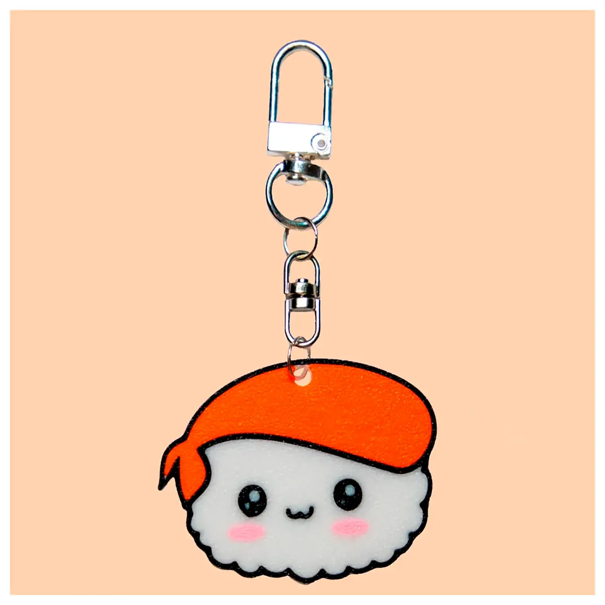 Sushi Roll Keychain Sushi Lover Essential Sushi Rolling Tool Key Ring Sushi Accessory Sushi Collection Item