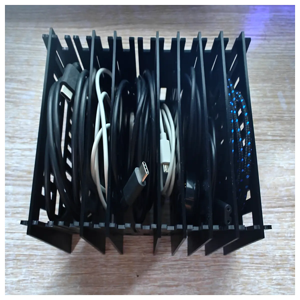 Charging Cable Organizer Shelf Desk Cable Management System Wall Mounted Cord Holder Charging Accessories Cable Protection