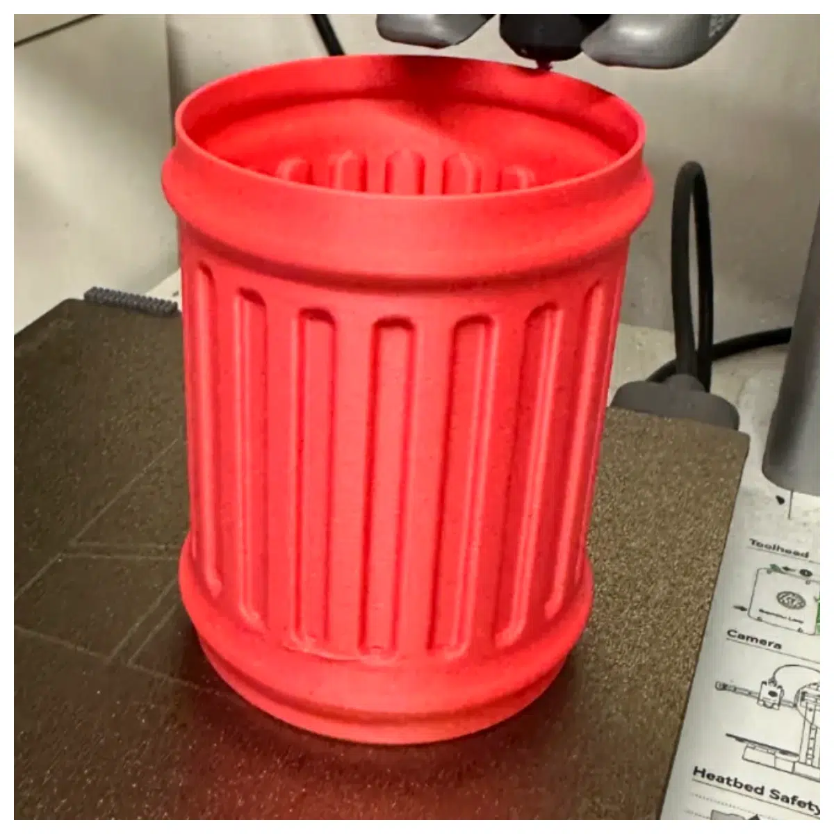 desk trash can with spiral vase holder combo small office wastebasket for flowers and waste