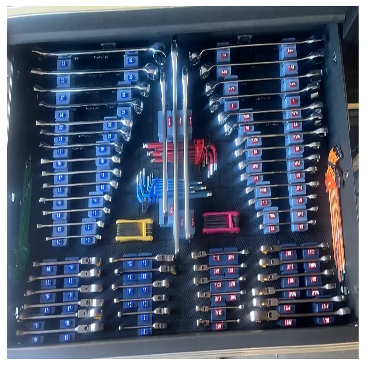 gridfinity modular storage bins magnetic base organizer for workshop tools wrench tray with label holder system diy garage organization