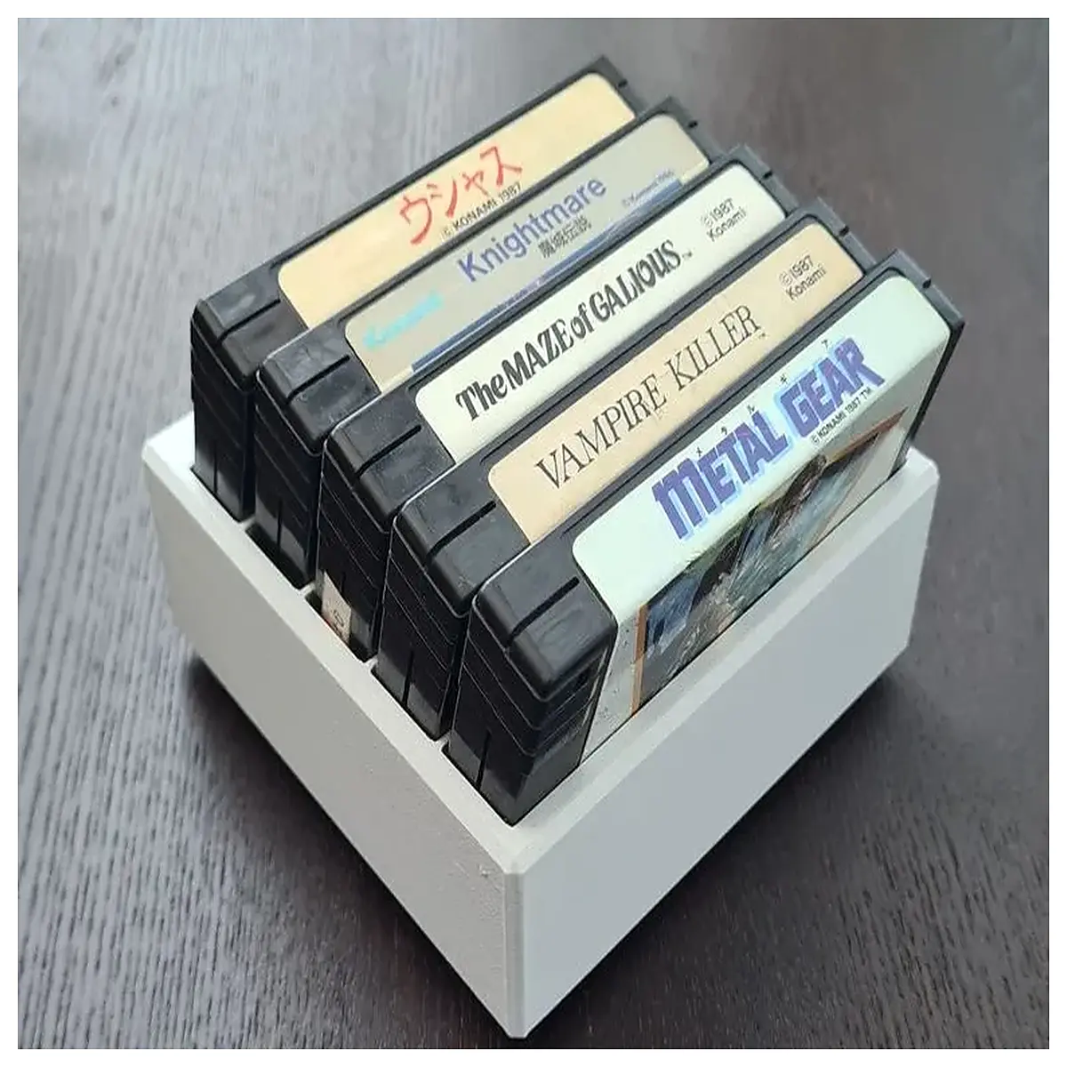 MSX Game Cartridge Holder Game Console Storage Collection Display Essential for Gamers Cartridge Storage