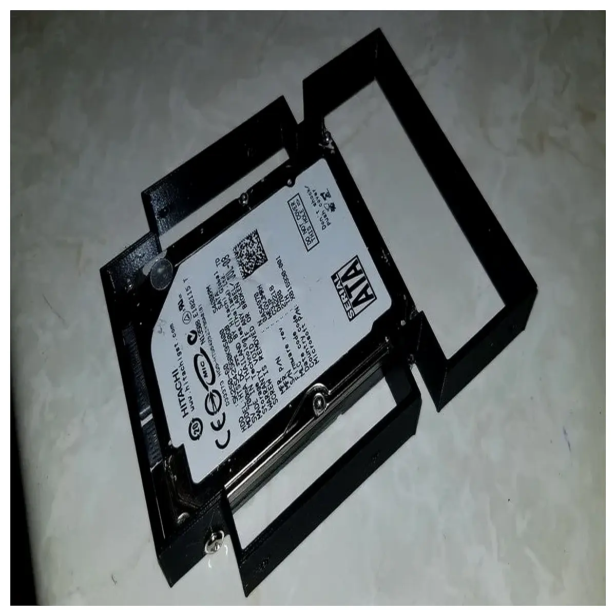 stackable hard drive bracket mount for server rack storage organization