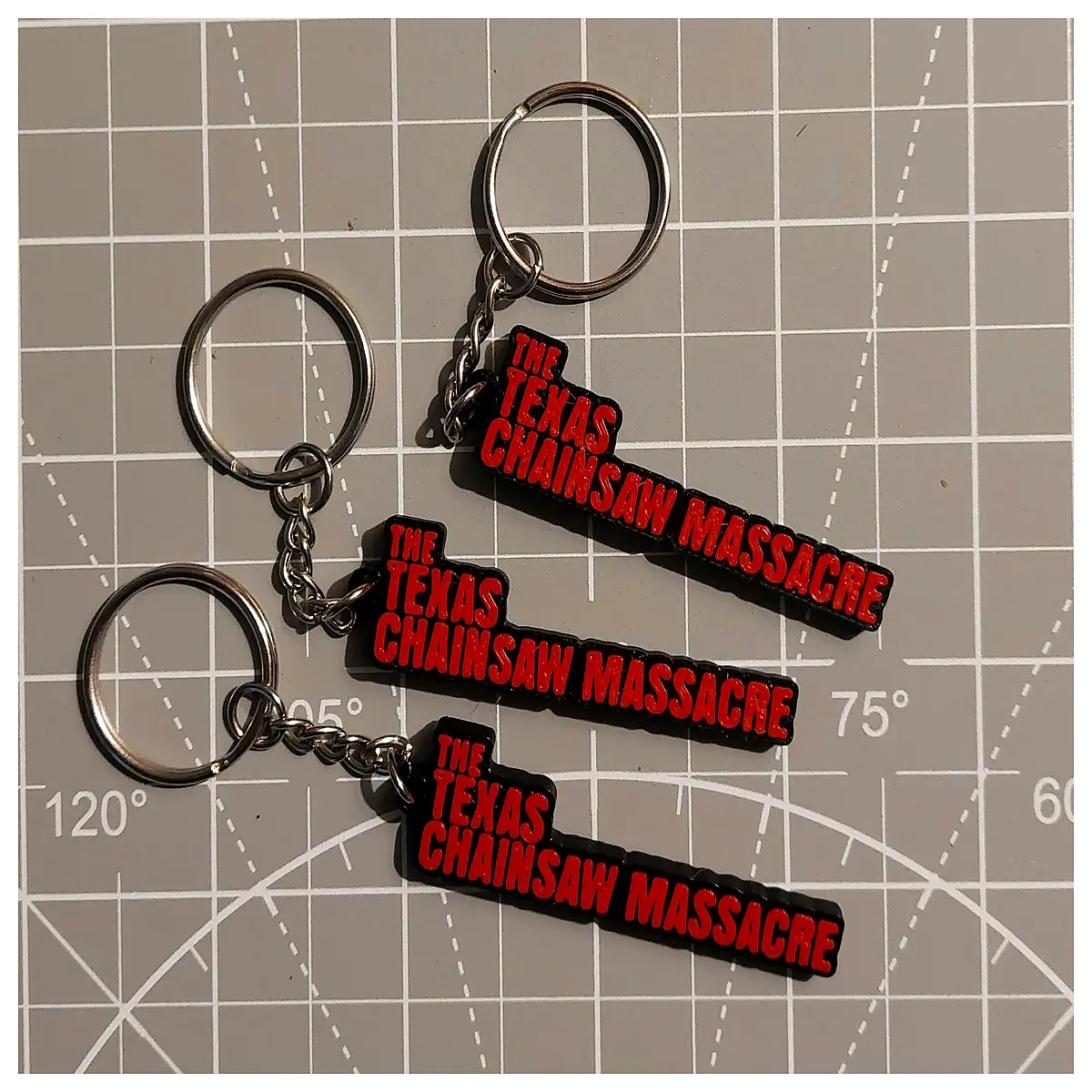 Texas Chainsaw Massacre Keychain Horror Movie Collectible Prop Keyring Gift