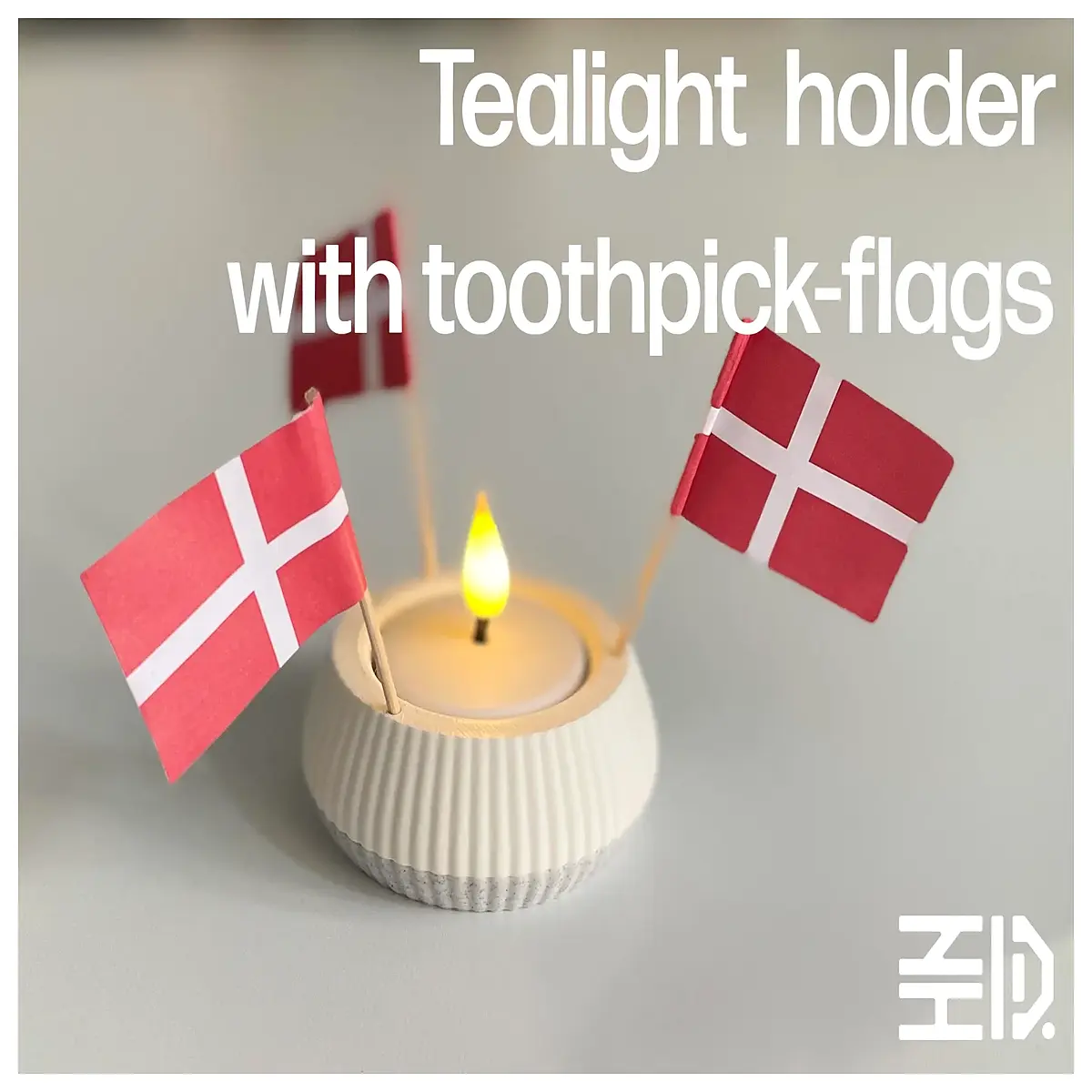Flag Tea Holder Creative Desktop Decoration Festival Gift Mini Aesthetic Home Decor Tea Stand Accessory Ornament