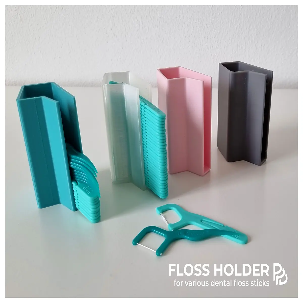 dental floss holder organizer for travel case countertop storage stick dispenser