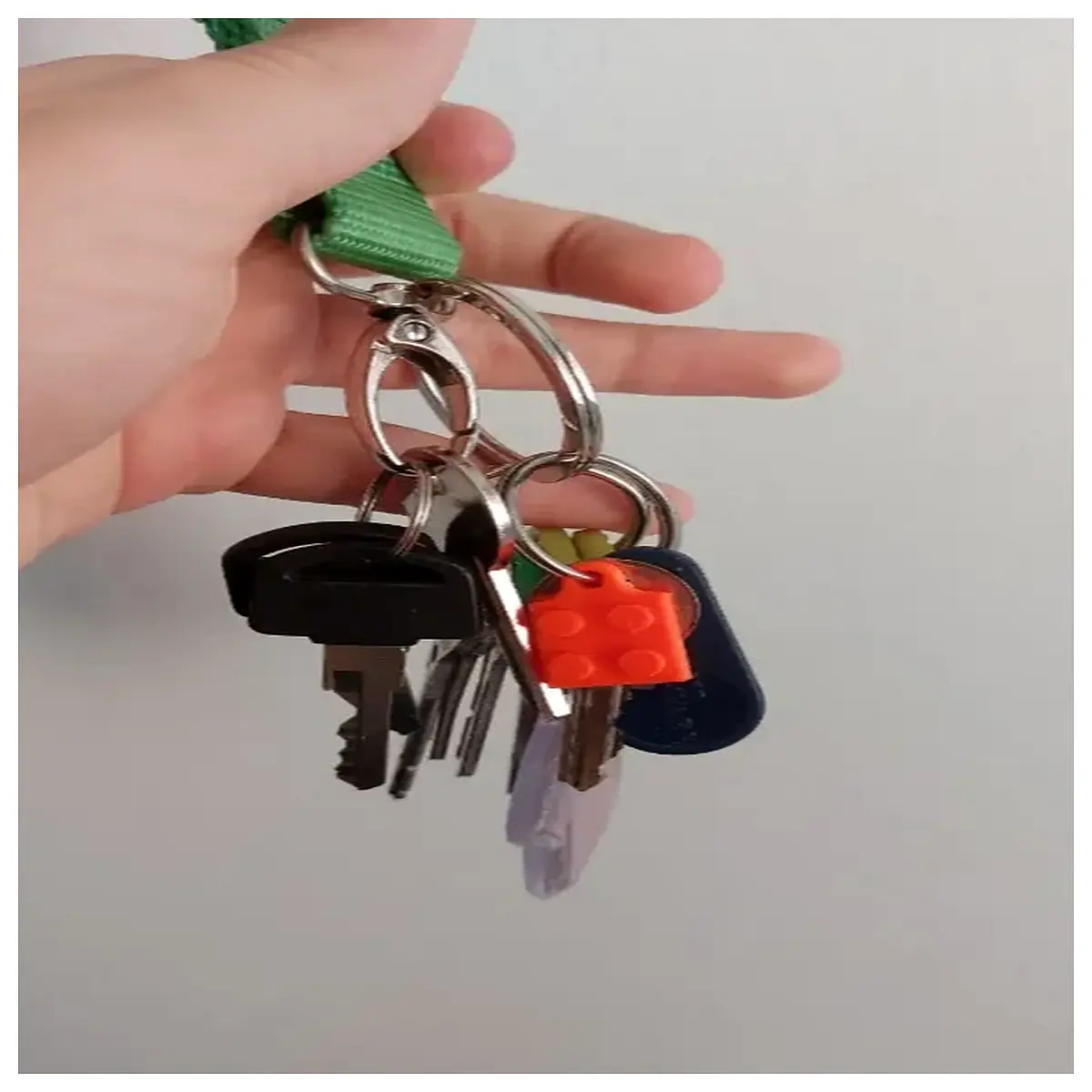 Building Block Keychain Creative Model Toy Mini Block Decoration Desktop Display Fun Small Gift Block Accessory