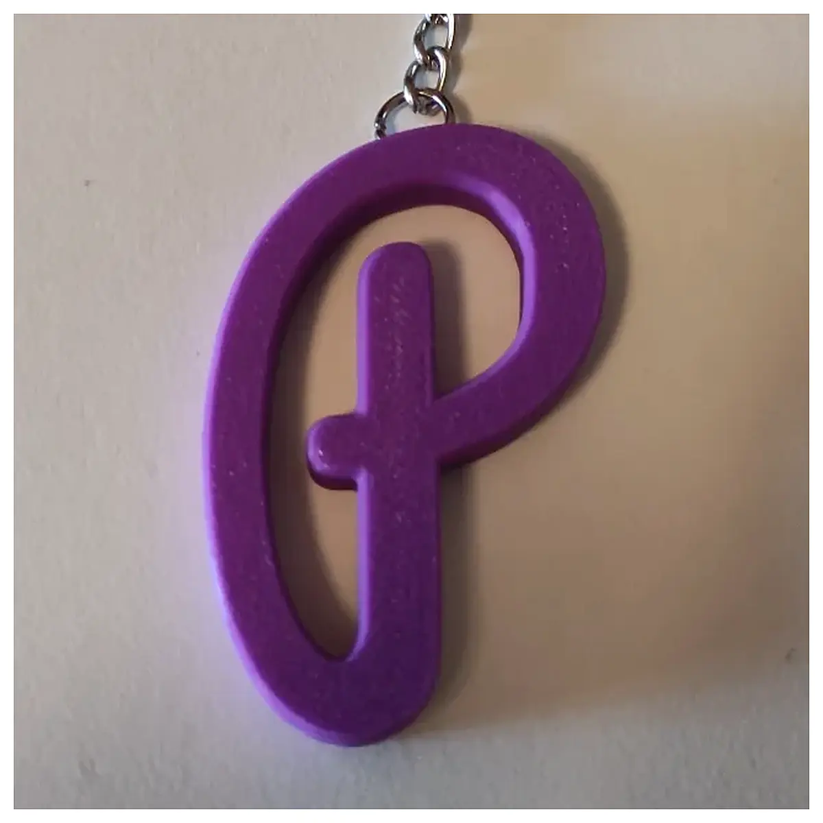 Letter P Keychain Letter P Shape Charm Alphabet P Pendant Letter P Gift Letter P Accessory