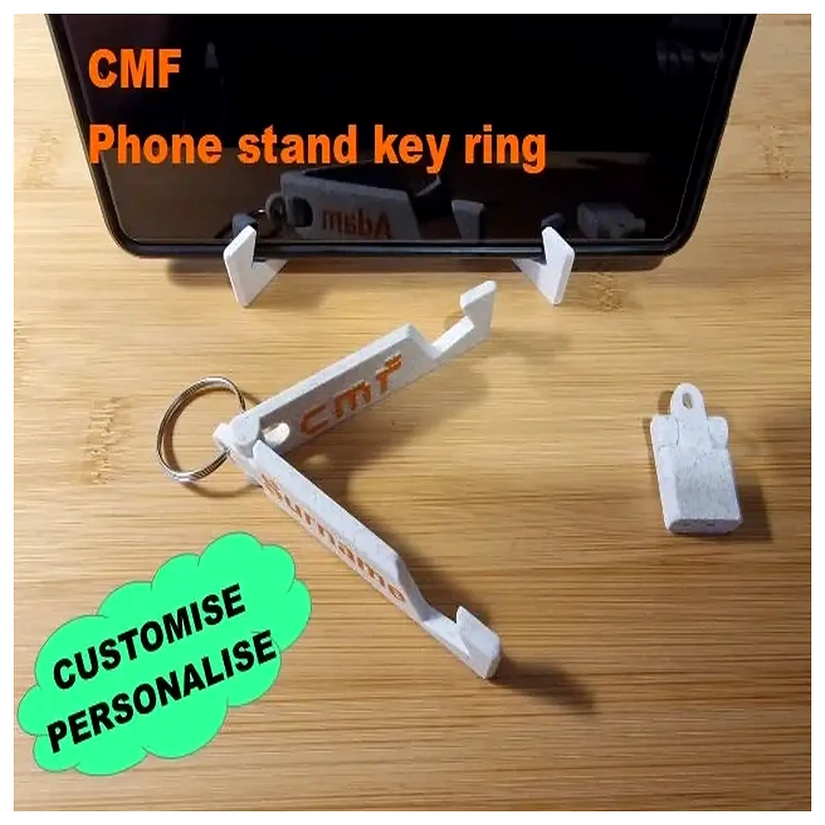 Foldable Phone Stand Key Chain Holder Mobile Phone Stand Accessory Keyring Desktop Holder Phone Stand