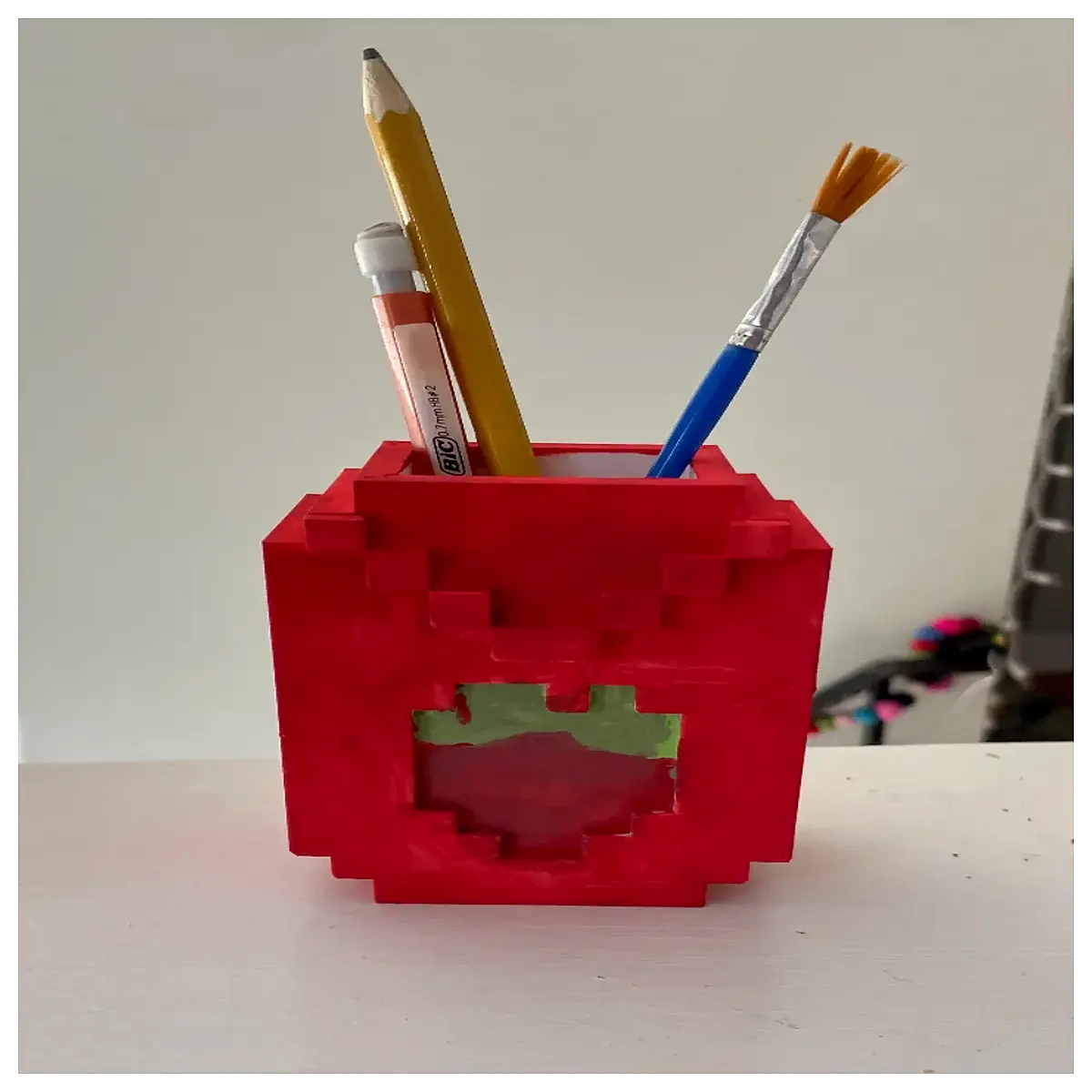 stardew valley strawberry pen holder desk organizer cute farm game stationery storage