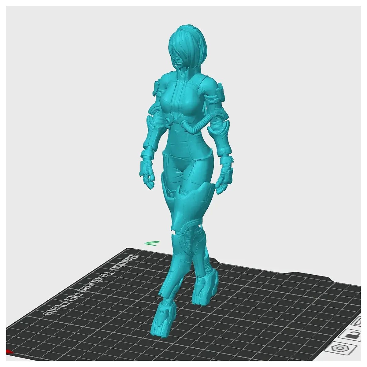 2B Model Walking Pose 3D Figure Toy Anime Merchandise Game Accessory