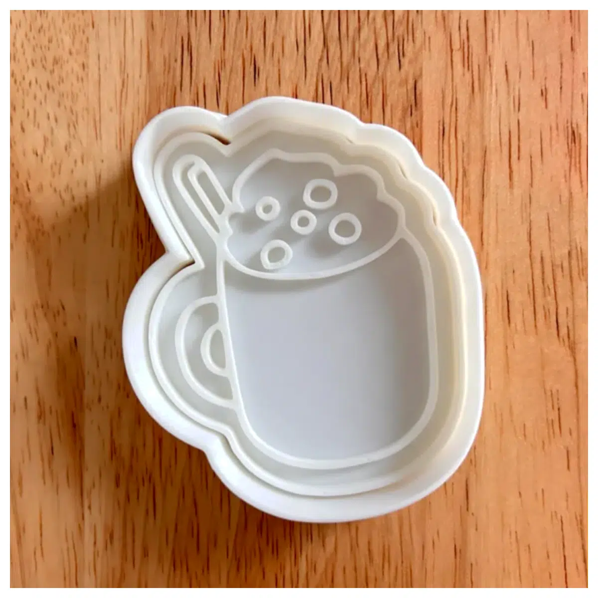 christmas hot cocoa cookie cutter set holiday baking molds festive chocolate drink stamp