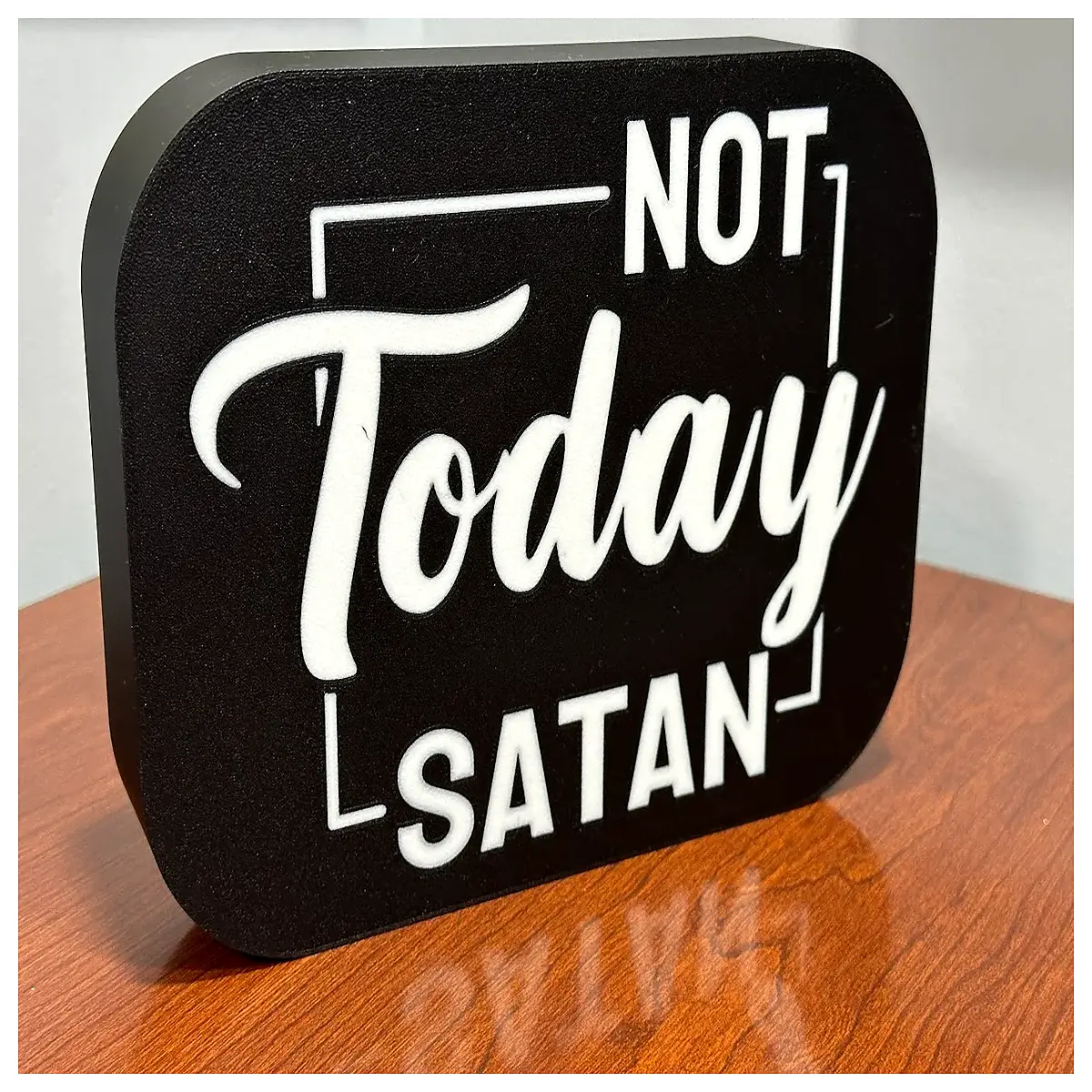 Inspiration t Today Satan Motivational Signage Spirit Boost Office Decoration Morale Enhancement