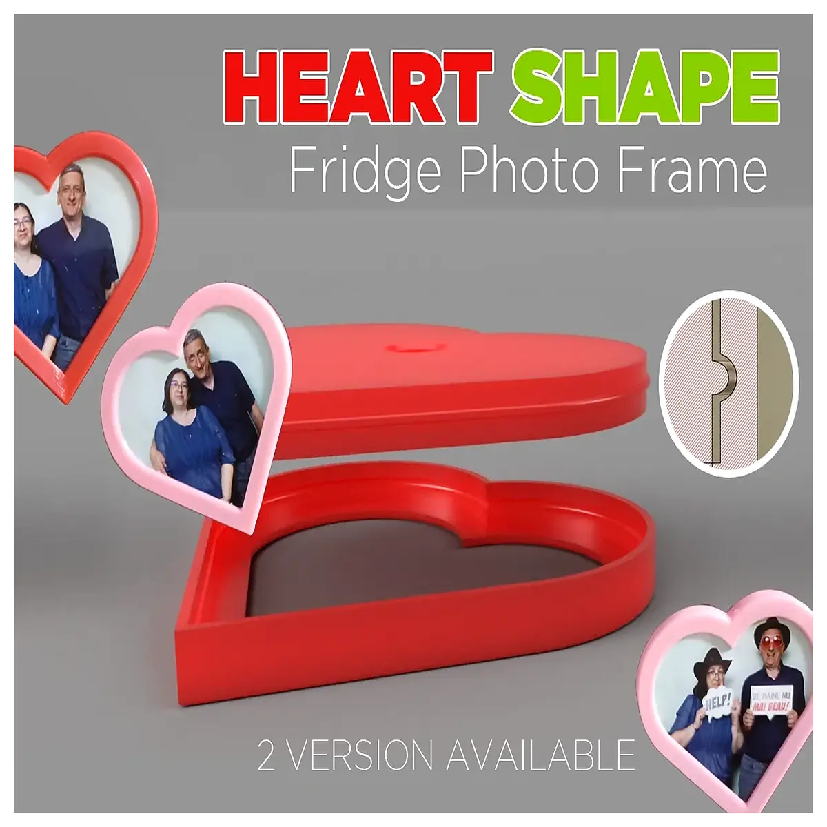 magnetic photo frame for fridge refrigerator magnet picture holder kitchen wall art cute fridge decor with clips
