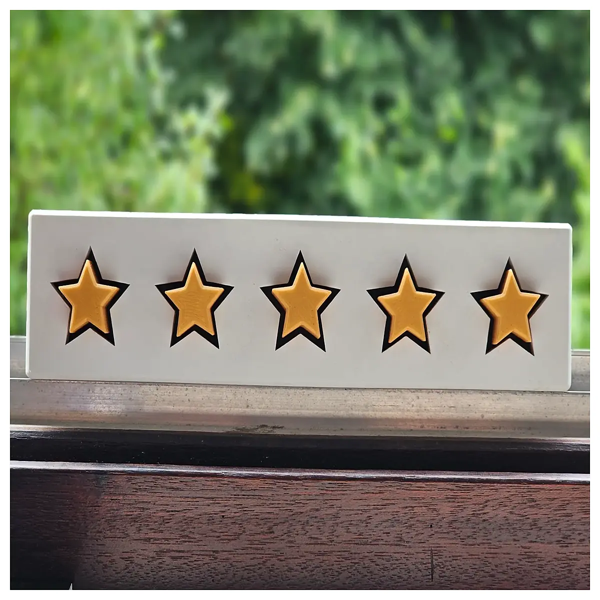 5 star review board for business customer feedback showcase positive testimonials sign for shop window