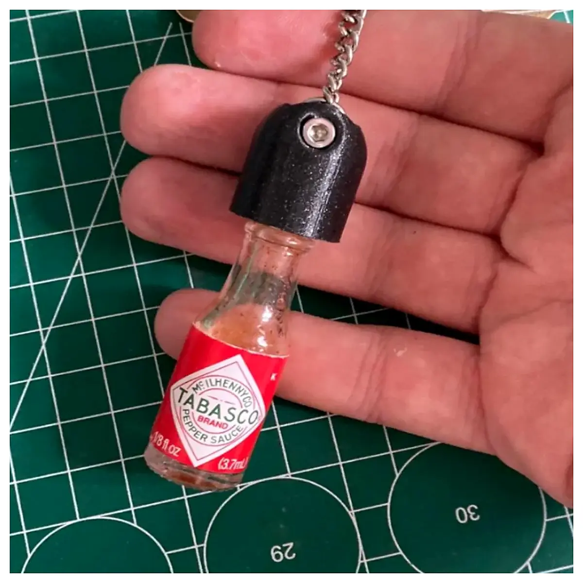Chili Sauce Keychain Fun Food Decor Chili Lover Gift Kitchen Accessory Foodie Merchandise