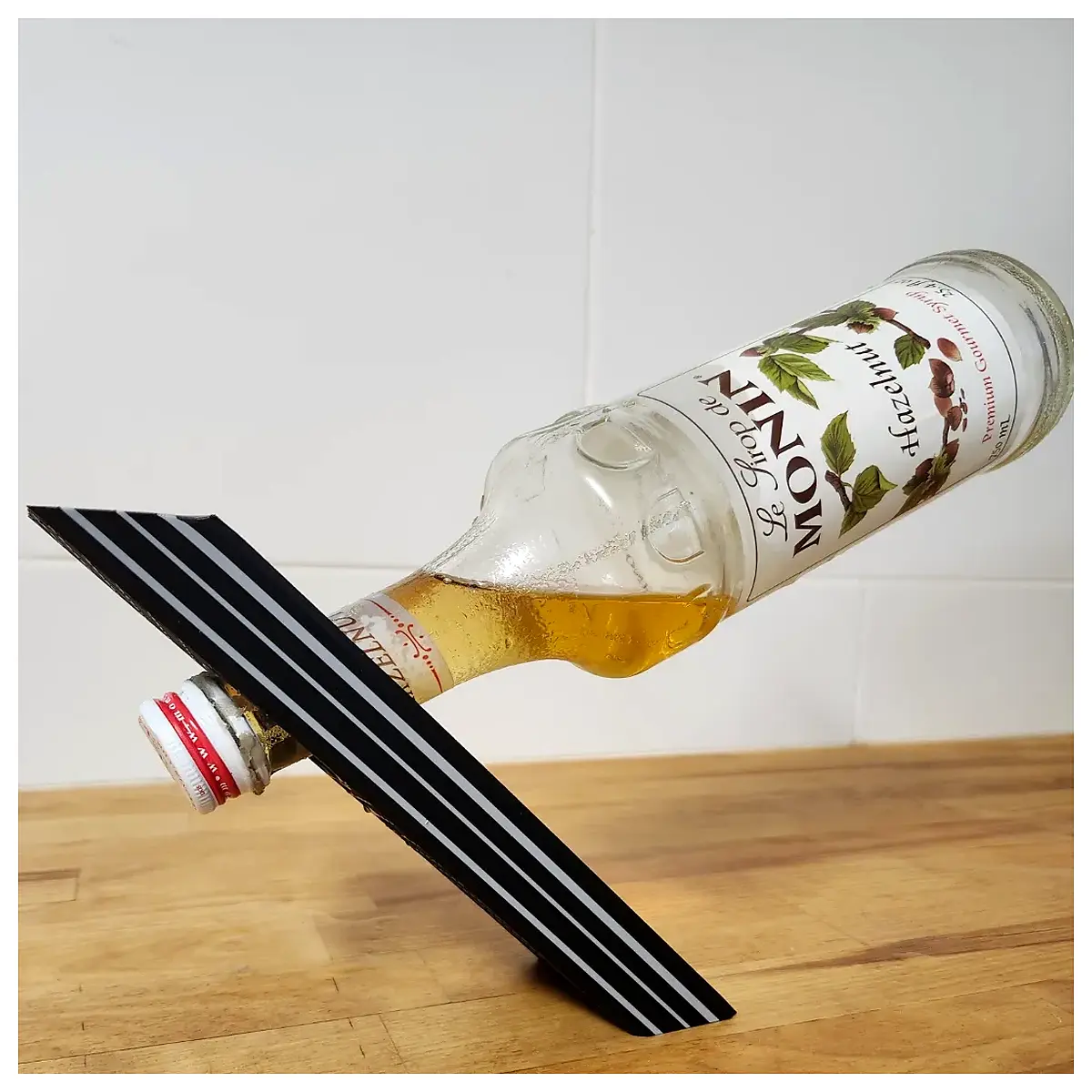 Wine Bottle Rack Wall Mounted Display Stand Wine Holder Wine Accessory Storage Elegant Design Modern Style