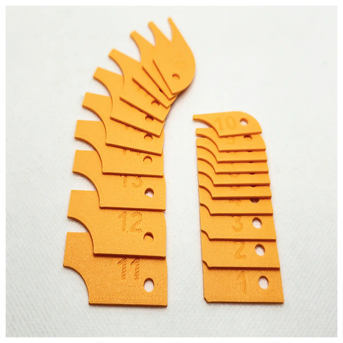 radius gauge set stainless steel thickness feeler blades for woodworking metalwork pipe bending radius finder tool