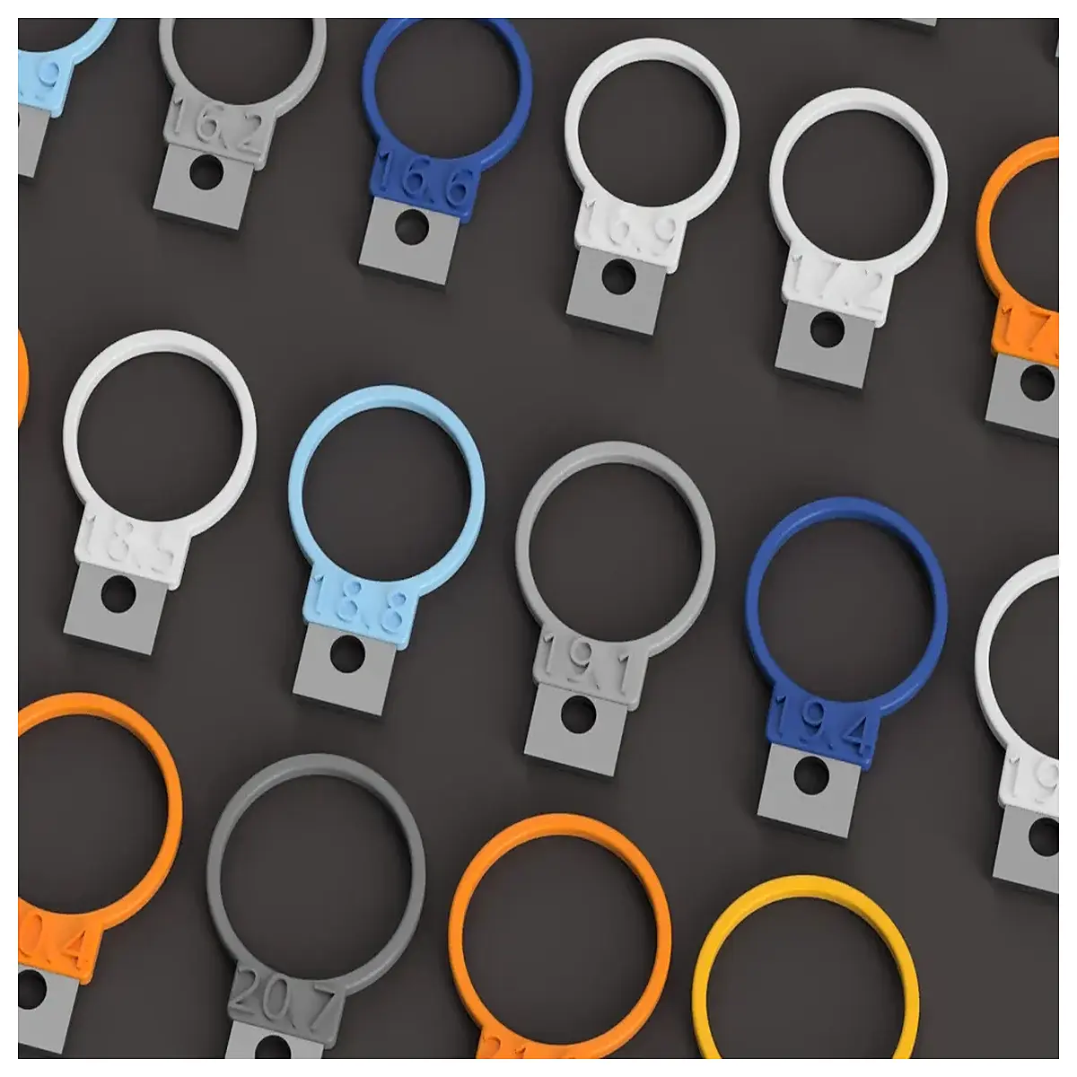 Universal Ring Measuring Tool Measure Ring Standards Adjustable with Ring Hole Adapter Ring Guide