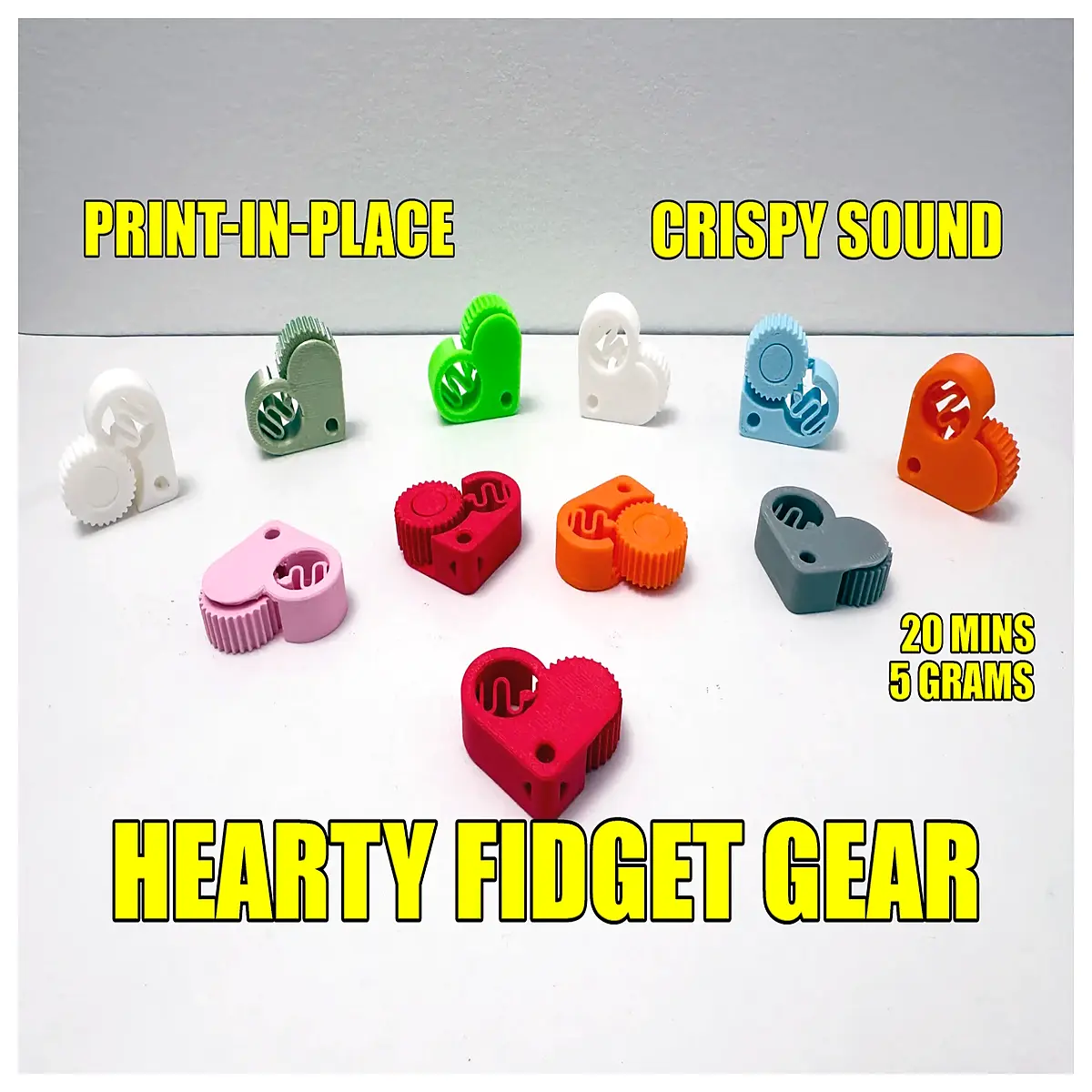 Shaped Stress Relief Gear Printer Accessory Anxiety Relief Toy Couple Gift Printer Parts