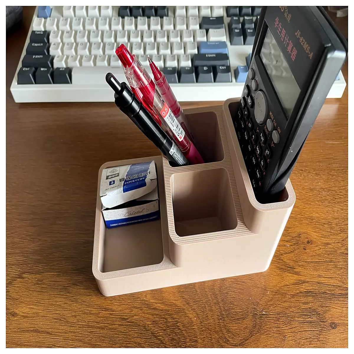 Pen Holder Calculator Organizer Desk Accessory Office Supplies Computer Parts Stand Pen Holder Computer Storage
