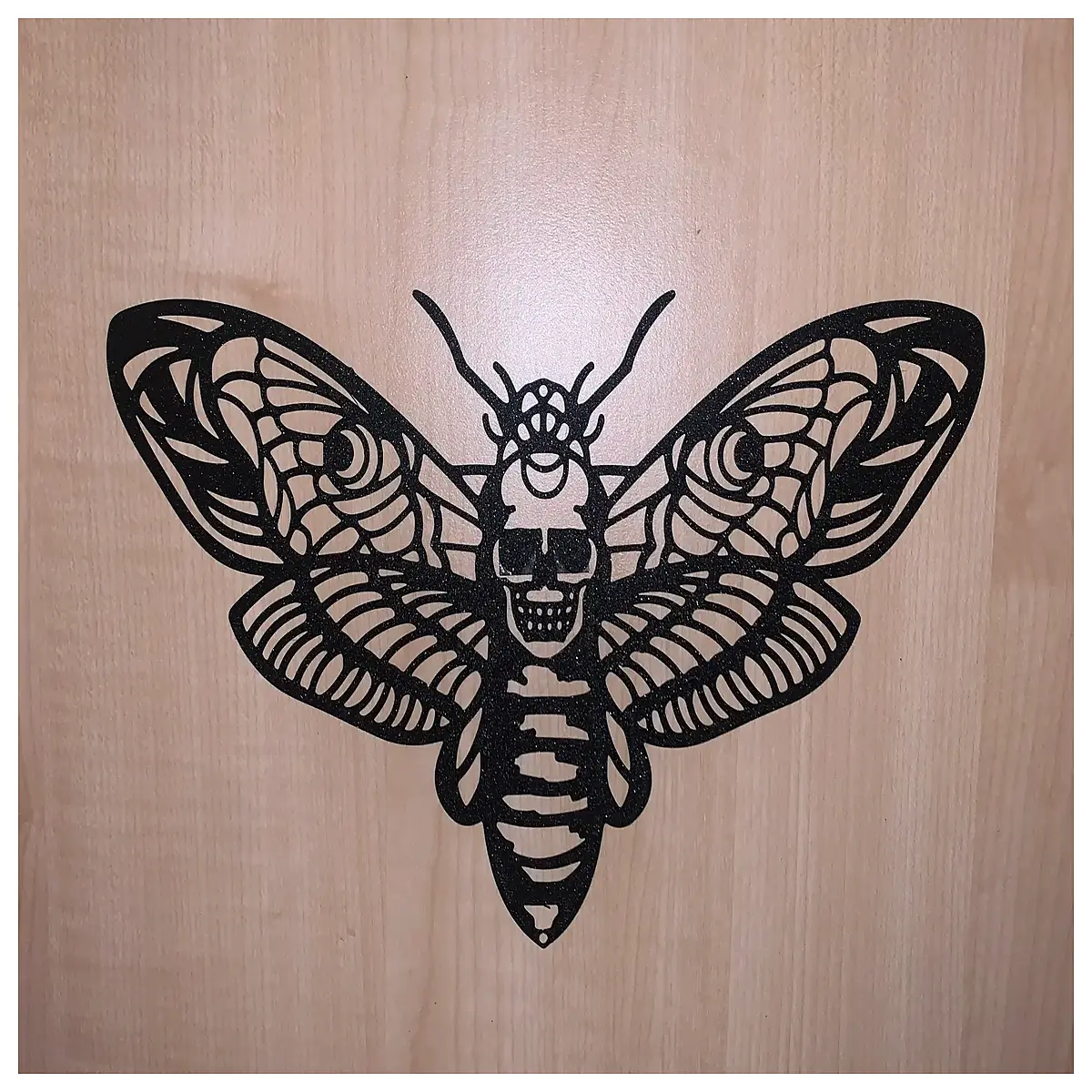 gothic moth wall decor dark academia aesthetic room decoration spooky insect art for bedroom