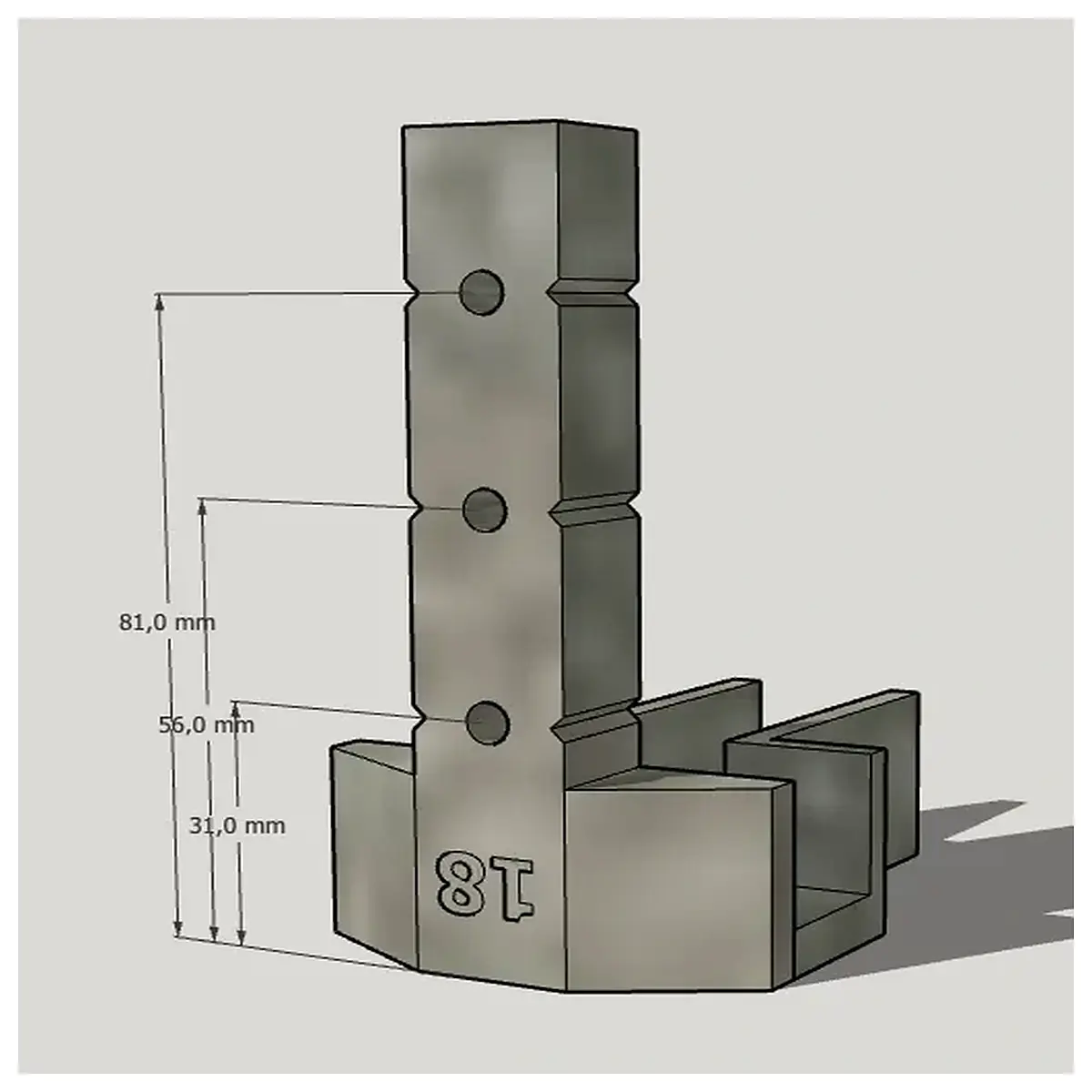 melamine board drilling guide template jig for precise cnc routing and woodworking joinery alignment