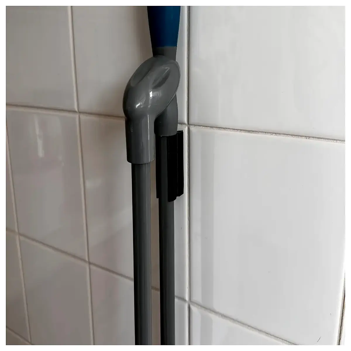 broom holder wall mount mop and broom organizer rack for garage closet space saving storage