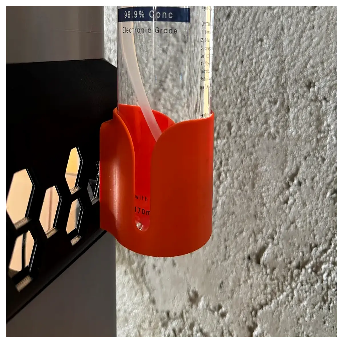 isopropanol bottle holder rack for lab safety storage