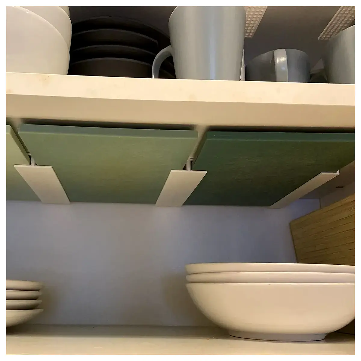 Hanging Cutting Board Rack Under Cabinet Kitchen Shelf Storage Adjustable Countertop Holder Cabinet Organizer