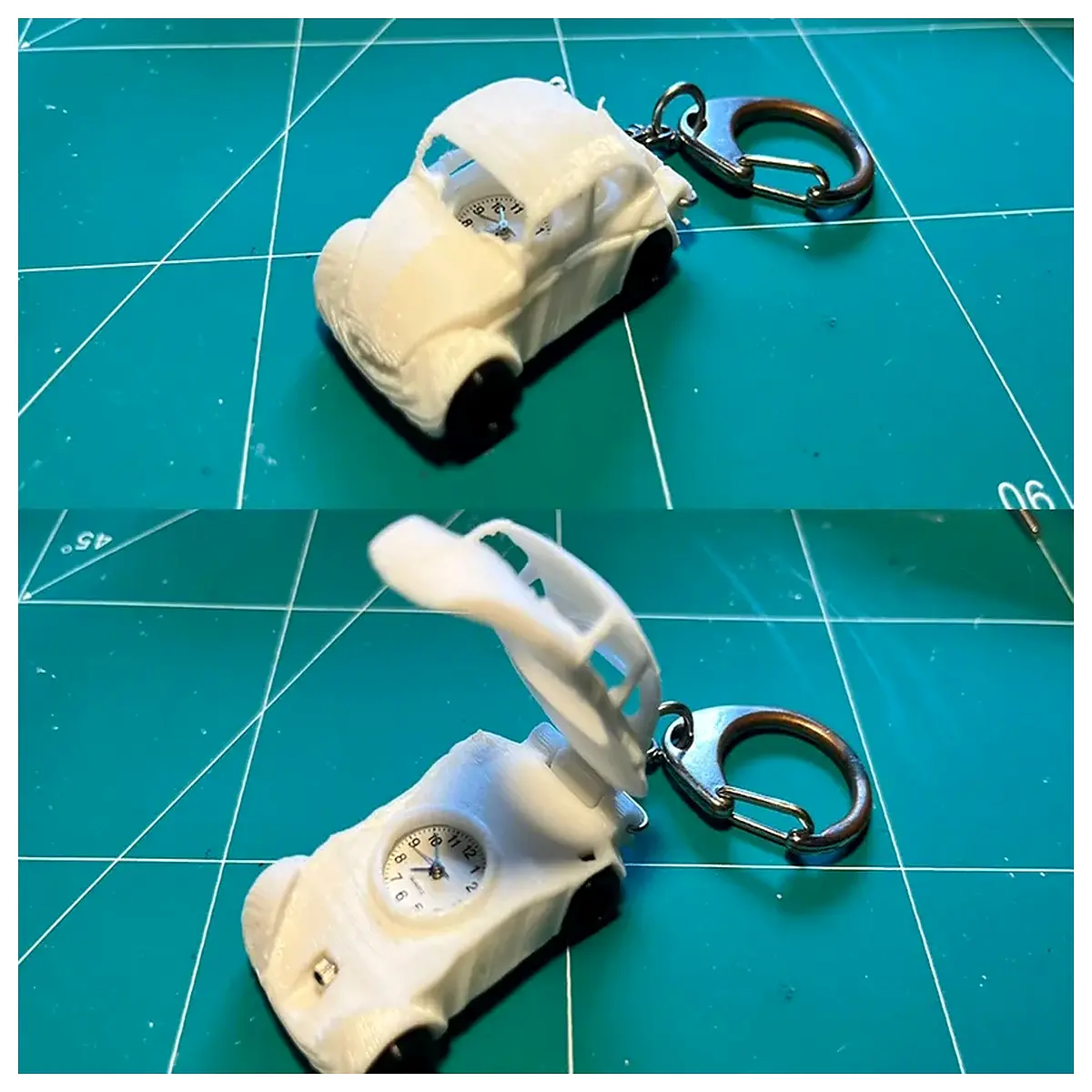 Beetle Key Ring Classic Car Key Chain Auto Decoration Key Holder Accessory Replacement Parts