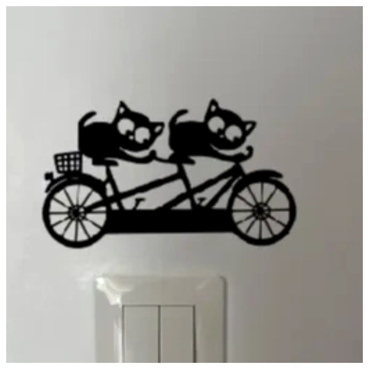 decorative tandem bicycle cat statue garden ornament outdoor yard art sculpture resin figurine