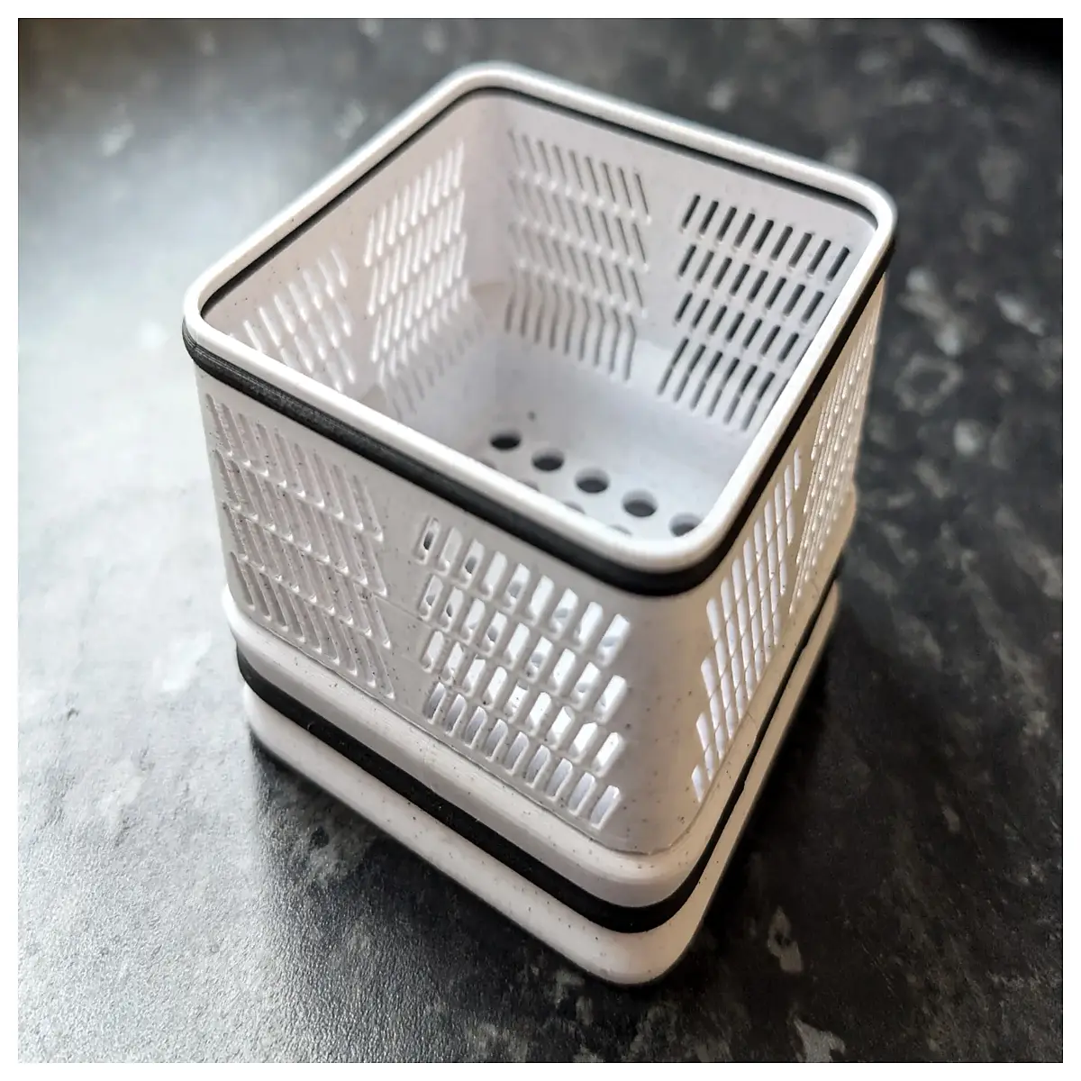 square sponge holder with drip tray kitchen sink organizer rack drain sponge caddy for counter non slip soap dish
